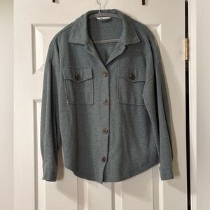 Hippie Rose Green Button Down Shirt Size XS EUC